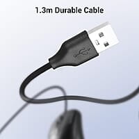 ZEBRONICS Byte Wired Optical Mouse with 3 Buttons, High Precision, 1000 DPI, Works on Most Surfaces, Plug & Play, USB Interface, 1.3m Cable Length