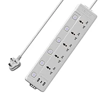 Portronics Power Plate 20 features 5 sockets and a 3M cord, delivering up to 2500W. Ideal for home or office use, it ensures multiple devices can be powered safely and efficiently.