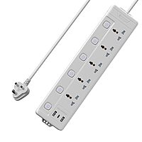 Portronics Power Plate 20 Extension Board – 5 Sockets, 3m Cord, 2500W, Individual Switches