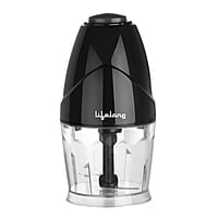 Lifelong LLEC921 300W Regalia Electric Chopper with 2 Attachments Mince, Puree, Whisk, Blend  Vegetable Chopper