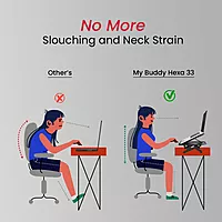 Portronics Hexa 33 Laptop Stand – Adjustable Height & Phone Holder