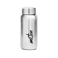 MILTON Aqua 500 Stainless Steel Water Bottle, 500 ml Single walled Leak Proof