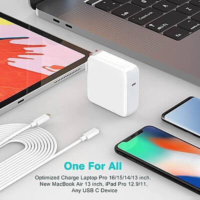 Laptop Adapter 61W 20V/3A Type-C For Apple MacBook Pro