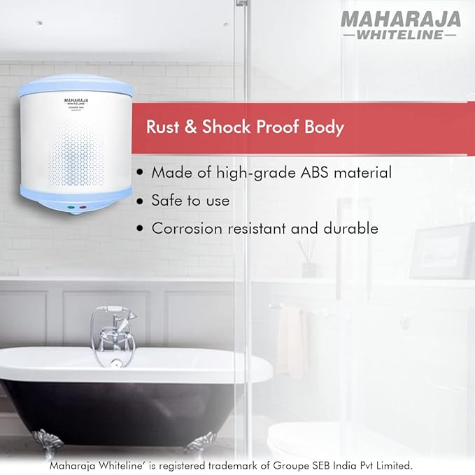 Maharaja Whiteline Warmist Neo Plus Water Heater/Geyser, 15 Liters