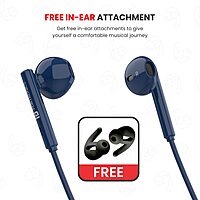 Portronics Harmonics Z5 Bluetooth In-Ear Headset -Dual EQ Mode, Type-C | 33Hrs Play | Blue