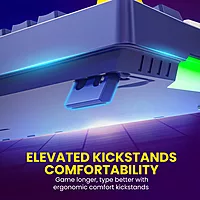 Portronics K1 Mechanical Keyboard offers tactile blue switches, customizable RGB lighting, sleek design, and durability for gamers and typists.
