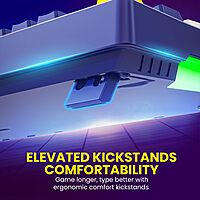 Portronics K1 Mechanical Keyboard offers tactile blue switches, customizable RGB lighting, sleek design, and durability for gamers and typists.