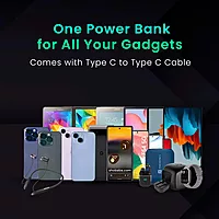 Portronics Luxcell Mini 10K – 15W Magnetic Wireless Power Bank offers fast charging with a sleek design. Compact and portable, it ensures your devices stay powered on the go. Perfect for travel!