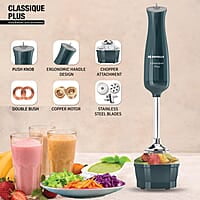 Havells Classique Plus Hand Blender with Attachment 300 watts Motor Acrylonitrile Butadiene Styrene