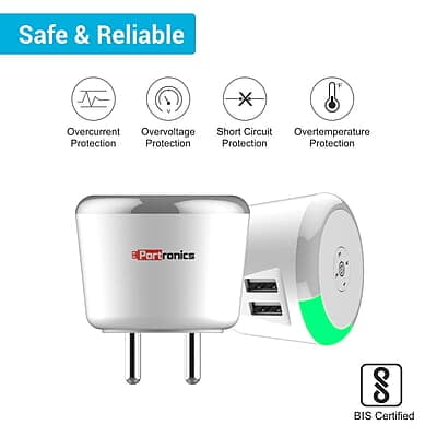 Portronics Adapto 469 3.1A Timer Adapter Portronics Adapto 469 3.1A Timer Adapter