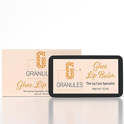 Granules Ghee-Based Lip Balm for Dark & Pigmented Lips 10ml