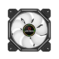 Live Tech Mystic RGB Fan! Featuring customizable ARGB lighting, it enhances your setup while ensuring optimal airflow for peak performance. Upgrade your rig today!