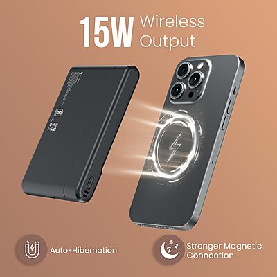 Portronics Power Shutter Air 10k Wireless Slim PowerBank