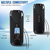 Lapcare Go Beat VI (LBS‑312): 10 W RMS portable Bluetooth speaker with dual 45 mm drivers, up to 10 hr playback, TWS stereo, AUX/USB/FM support & built‑in mic. 1‑yr warranty.