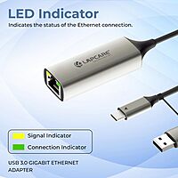 Lapcare LC-123 Ethernet Adapter—perfect for laptops and PCs needing reliable wired LAN connectivity.