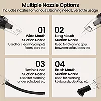 Portronics MOPCOP Vacuum Cleaner – Portable | LED Torch | Rechargeable | Black | 1 Year Warranty