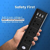 uPort Power Strip – 5M Cord & Surge Protected, ideal for home or office use. Features multiple outlets, USB ports, and a durable design to keep your devices safe from power surges.