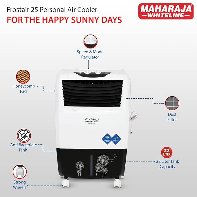 Maharaja White line Frost Air 25 Air Cooler, 22 Liter,