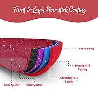 Wonderchef Royal Velvet 30 cm Non-Stick Dosa Tawa 3 mm Virgin Grade Aluminium