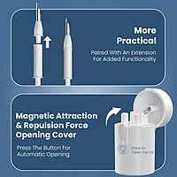 Portronics Clean U 5-In-1 Cleaning Kit for Laptop, Mobiles, and Tablets – White