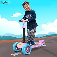 Lifelong LLKS03 Foldable Kick Skating Cycle Skate Scooter for Kids(Max User Weight: 50Kg)