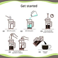 Wonderchef Regalia French Press Coffee Maker Brews in just 3 minutes 600ml