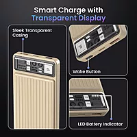 POR 2814 Luxcell Stride 10 Power Bank – 10000mAh | 22.5W PD Input & Output | Mach USB | Mocha