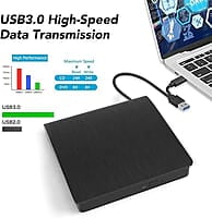 Portable USB Pop-up External DVD-RW Drive for Windows, Linux, Mac – Plug & Play DVD Player & Writer Portable USB Pop-up External DVD-RW Drive for Windows, Linux, Mac – Plug & Play DVD Player & Writer