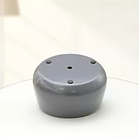 Smoky Grey Decorative Metal Pot