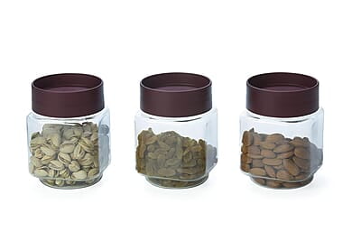 Varmora Store N Stack Square Storage Container Set Of 3 Assorted, 650 ml