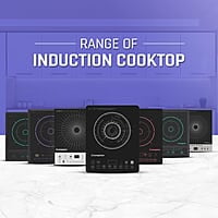 Crompton Instaserve 1900 W Induction Cooktop with Tactile Push Buttons