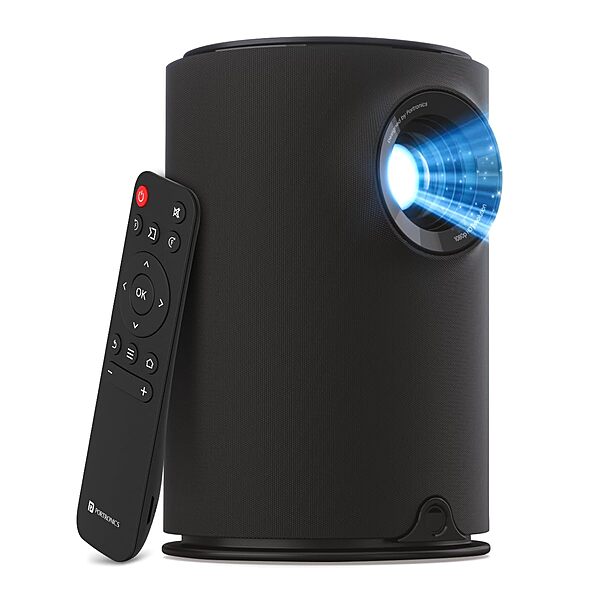 Portronics Beem 410 Smart LED Projector – 1080p Full HD, WiFi, Compact & Portable | Vibrant Colors, Easy Connectivity | Ideal for Home Theater, Gaming & Presentations