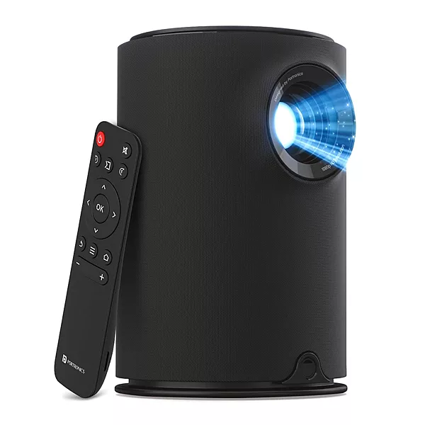 Portronics Beem 410 Smart LED Projector – 1080p Full HD, WiFi, Compact & Portable | Vibrant Colors, Easy Connectivity | Ideal for Home Theater, Gaming & Presentations