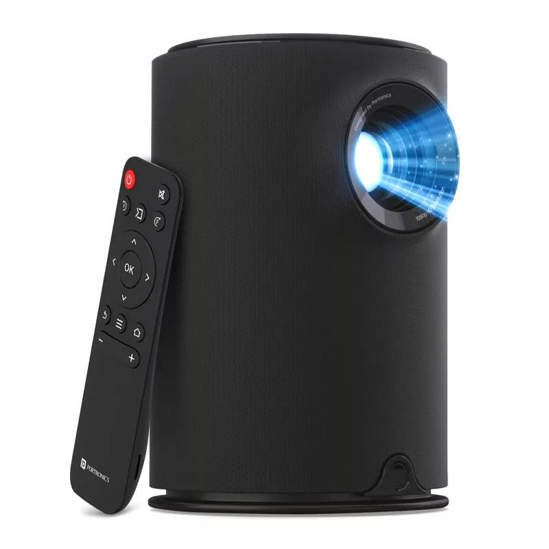 Portronics Beem 410 Smart LED Projector – 1080p Full HD, WiFi, Compact & Portable | Vibrant Colors, Easy Connectivity | Ideal for Home Theater, Gaming & Presentations
