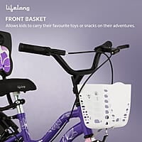Lifelong Juniors Ride Cycle 14T with Training Wheel, Mudguard for Boys and Girls