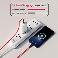 POR 2112 Silklink C-Lightning – 20W USB-C to Lightning Soft Silicon Cable 1M Red 06 Months