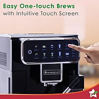 Wonderchef Regenta Fully Automatic Coffee Machine  For brewing Americano, Cappuccino, Latte, Macchiato, Flat White, Espresso
