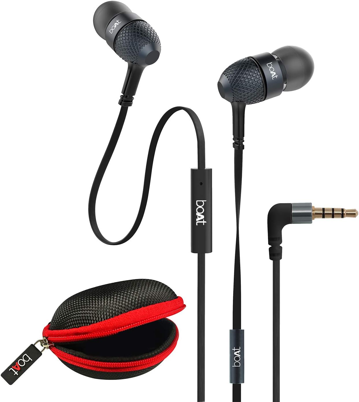 boAt BassHeads 228 Black