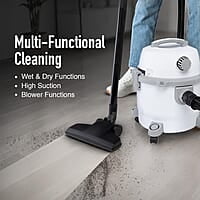 KENT Vortex Wet & Dry Vacuum Cleaner  Blower Function 600W Power & 15L Capacity High Suction