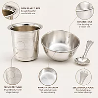 Silver New Born Baby Dinner Set