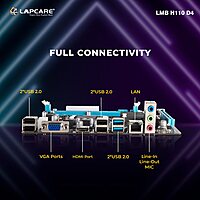 Lapcare H110 Motherboard – LGA 1151 Socket | Intel H110 Chipset | DDR4 Support | ATX Form Factor | High Stability Desktop Board