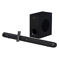 Portronics Pure Sound 108 – 160W 2.1 Soundbar offers immersive audio, sleek design, powerful bass, and seamless Bluetooth 5.3 connectivity.
