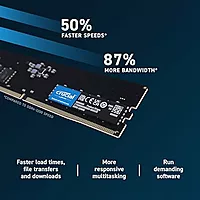 OpenBox Crucial RAM 16GB Desktop Memory CT16G48C40U5 Black