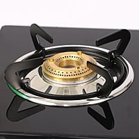 Wonderchef Glory 2 Burner Glass Cooktop, Stainless Steel Drip Tray,Manual Ignition Gas Stove