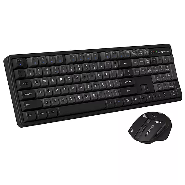Portronics Key 9 Wireless Keyboard & Mouse Combo – Numeric Pad | Black | 1 Year Warranty