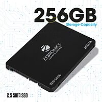 Zeb-SD26 256 Gb (SSD), TLC, SATA II & SATA III Interface, high-speed data transfer, reliable performance, ideal for upgrading laptops and desktops, compact design, energy-efficient storage solution.