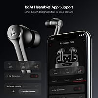 boAt Newly Launched Airdopes 300 Premium Truly Wireless in-Ear Earbuds with 4 Mics AI-ENx Spatial Audio, 50HRS Playtime, Multipoint Connection, ASAP Charge, Hearables App Support