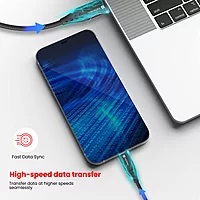POR 1646 Konnect C1 C-C – 20W USB-C to USB-C Braided Cable | 1M | Black | 06 Months