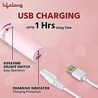 Lifelong Trimmer for Women 4 in 1 Women Trimmer, 60 Minutes Runtime, Rechargeable Women Trimmer Pink