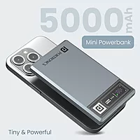 Portronics Magclick 5K is a 5000mAh magnetic wireless charger designed for convenience. It offers fast charging, portability, and a sleek design, making it perfect for on-the-go power needs.